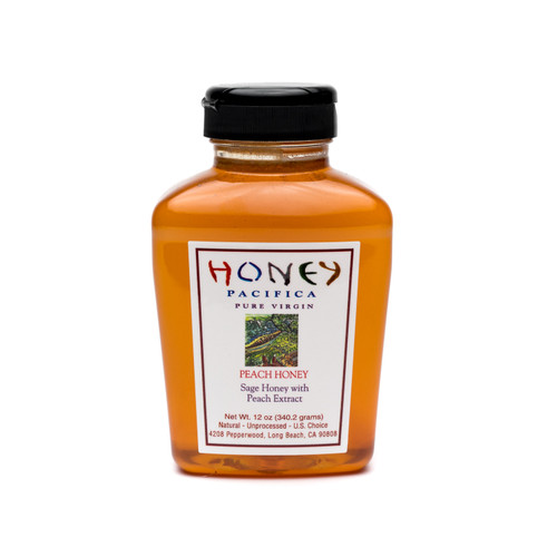 Flavored Peach Honey - Honey Pacifica