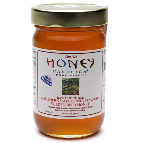 Cold Packed Southern California Wildflower Honey, Raw Honey