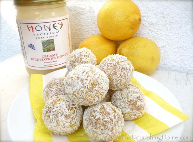 Lemon Snowball Cookie Bites