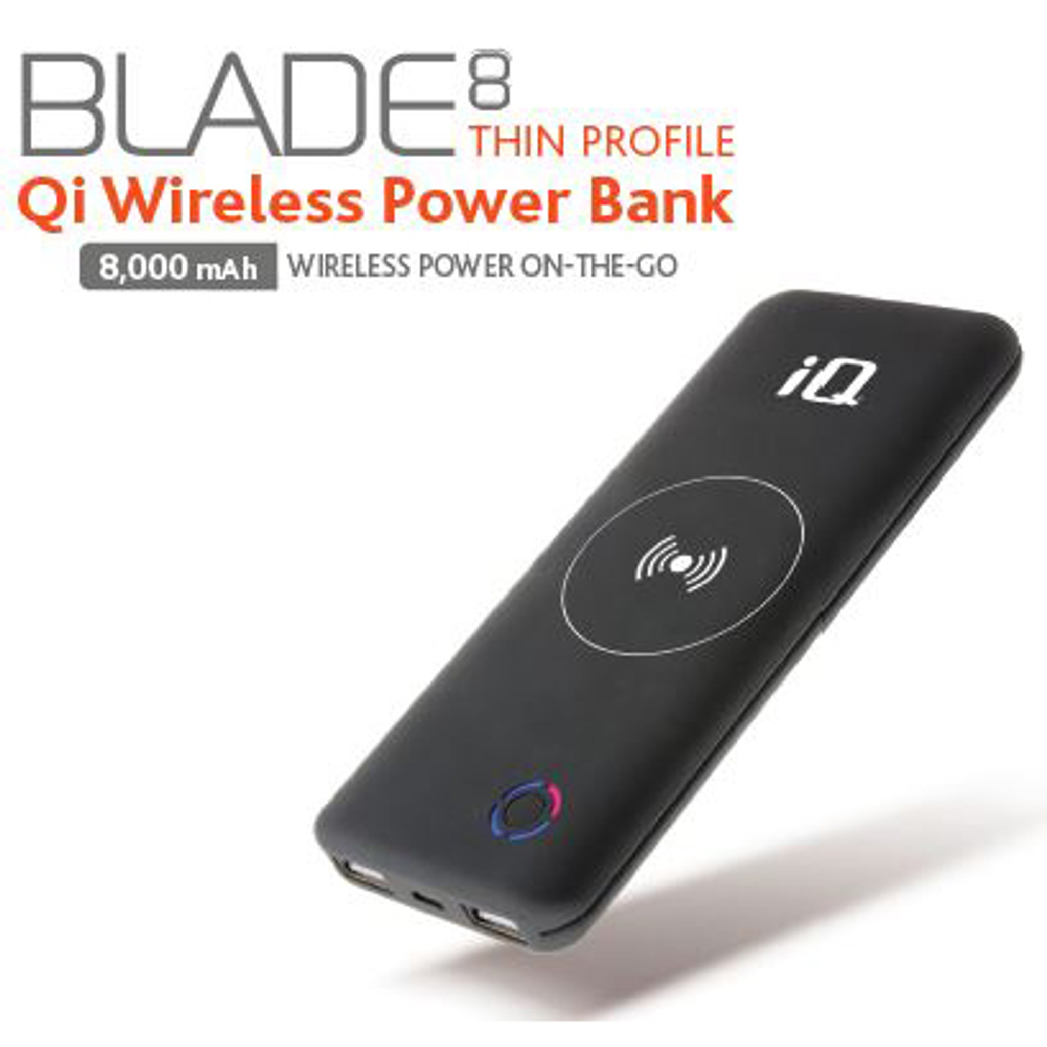IQ BLADE8 QI WIRELESS CHARGING BANK 8000MAH - The Wireless Age (a Division  of IM Wireless Communications Ltd.)