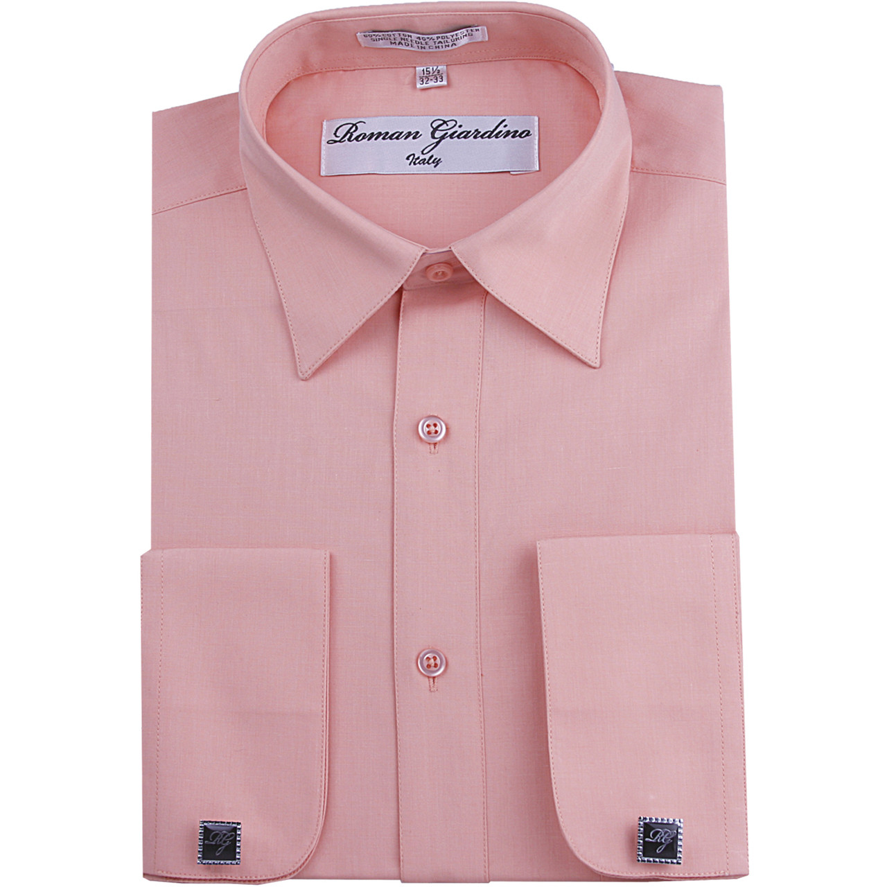 Roman Giardino | Men?€?s Cotton Dress Shirt Only $26 | Baby Pink