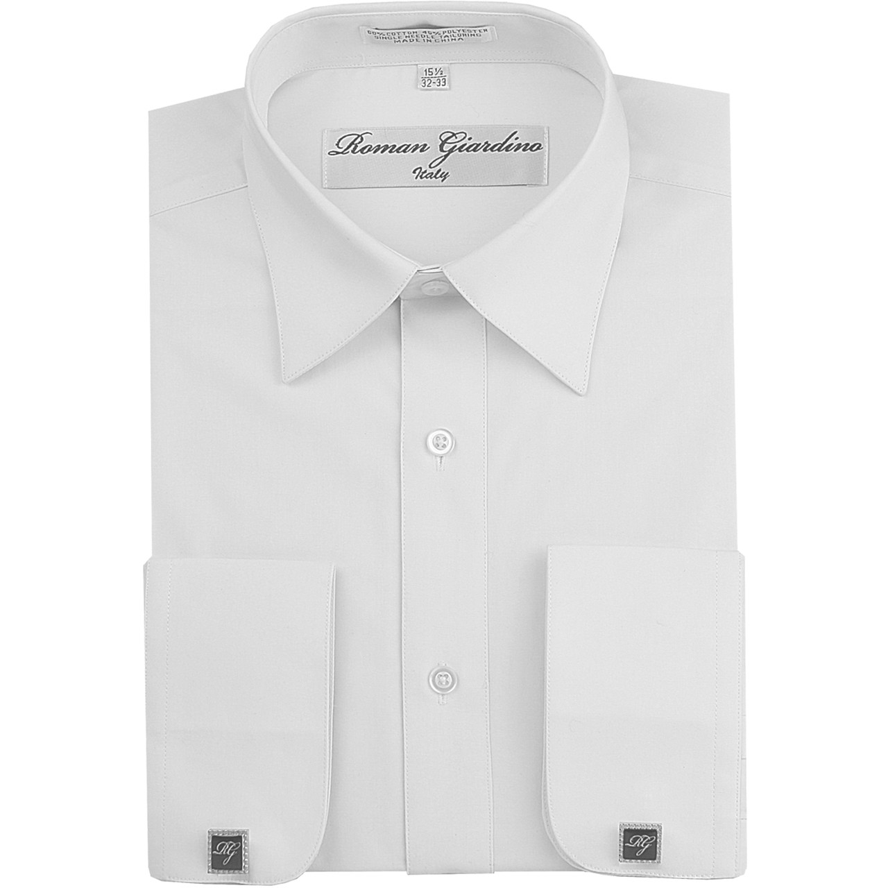 Black dress shirt with cufflinks clearance
