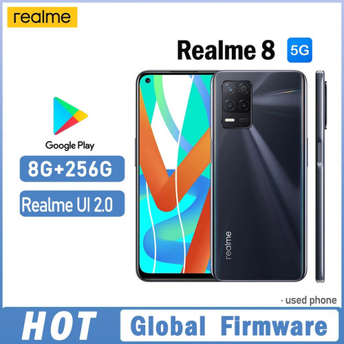 OPPO Realme 8 5G smartphone Global firmware  8GB 256GB  Used Phone