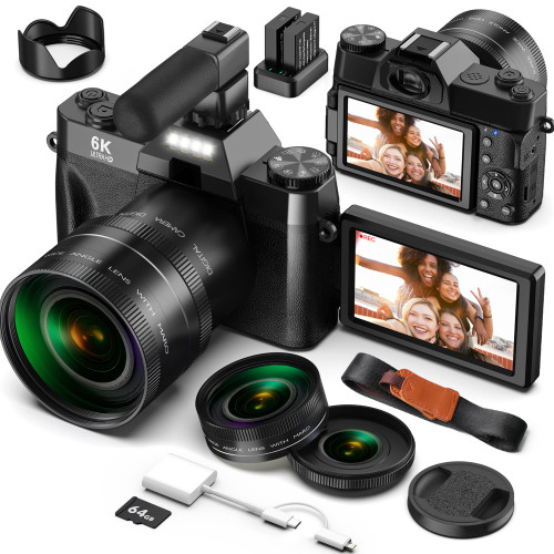 Yatao Digital Cameras for Photography and Vlogging, 64GB ,