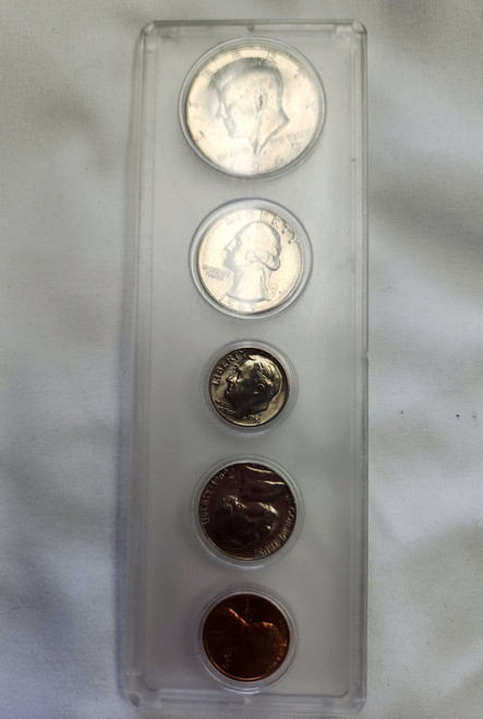 1969 Coin Set: Half Dollar, Quarter, Dime, Nickel, Penny