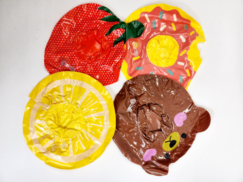 Inflatable Drink Floaties for Swimming Pools: Strawberry, Donut, Lemon, Bear