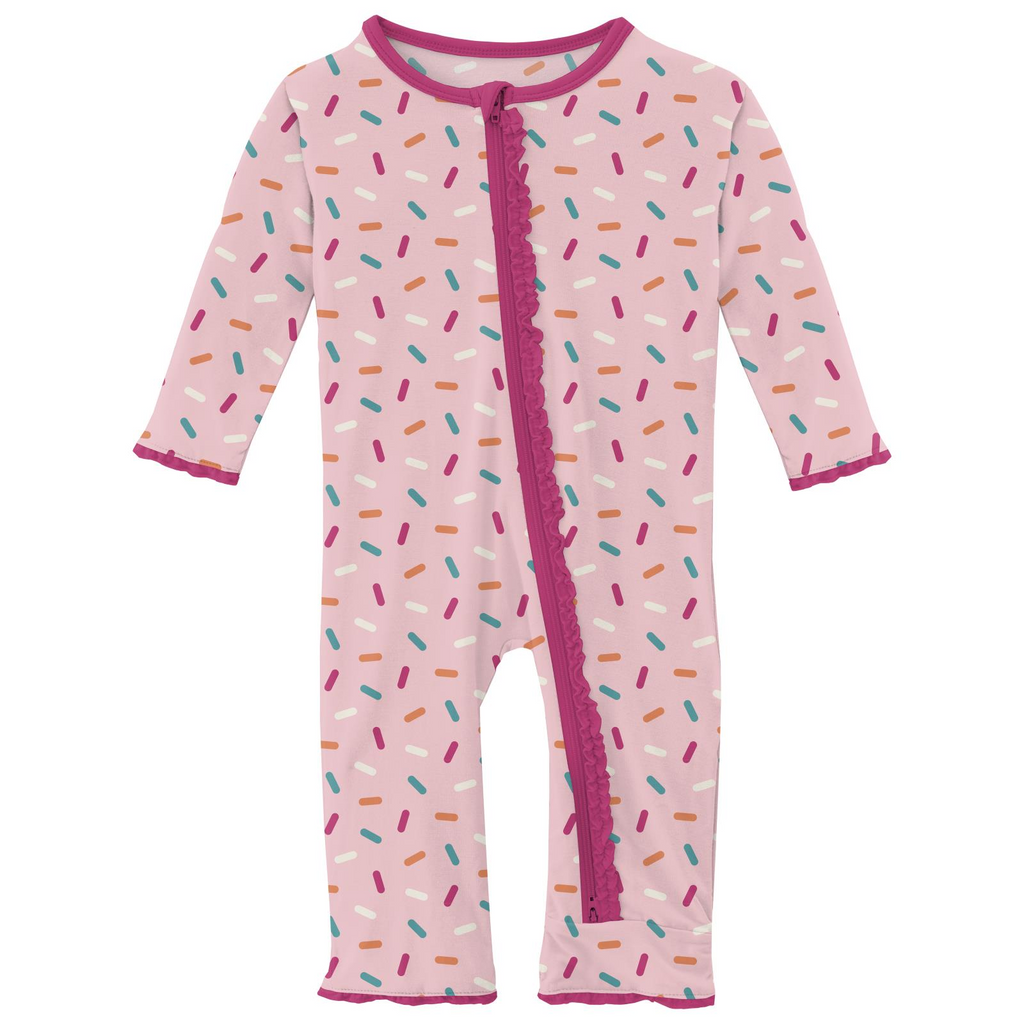 MUFFIN RUFFLE COVERALL 2 WAY ZIPPER