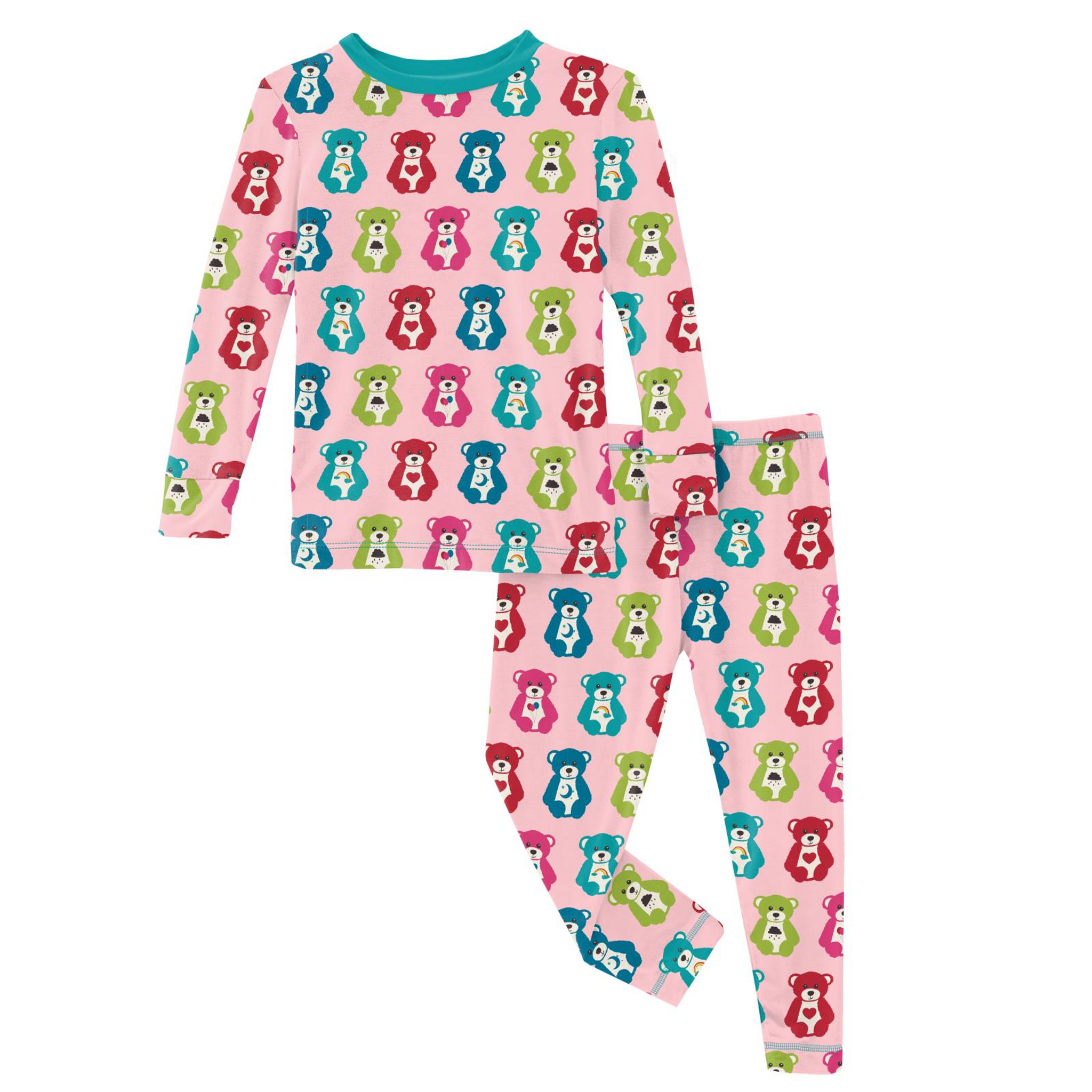 PRINT LONG SLEEVE PAJAMA SET