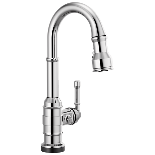 Delta Broderick Single Handle Pull-Down Bar/Prep Faucet with Touch2O Technology