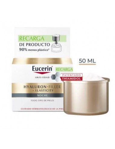 EUCERIN HYALURON FILLER  ELASTICITY NOCHE 50ML RECARGA