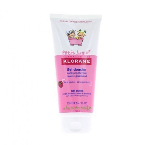 Klorane petit junior gel ducha frambuesa 200 mL