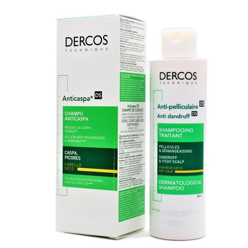 Vichy dercos champú anti-caspa cabellos secos 200 mL