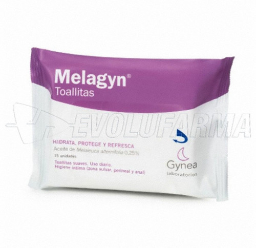 Melagyn toallitas. flowpack de 15 UDS.