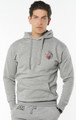 August McGregor Embroidered Blood Hungry Gorilla Hooded Sweatshirt Hoodie in Carbon Grey