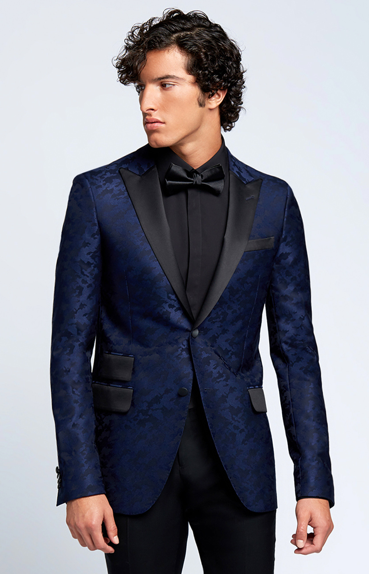 navy blue evening jacket