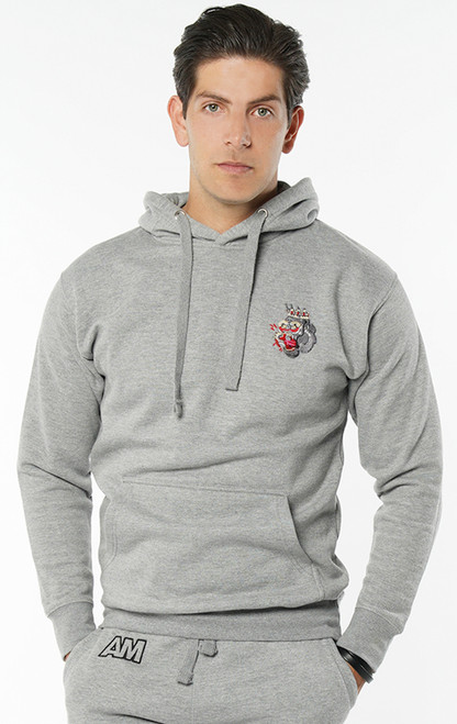 grey sweatshirt hoodie