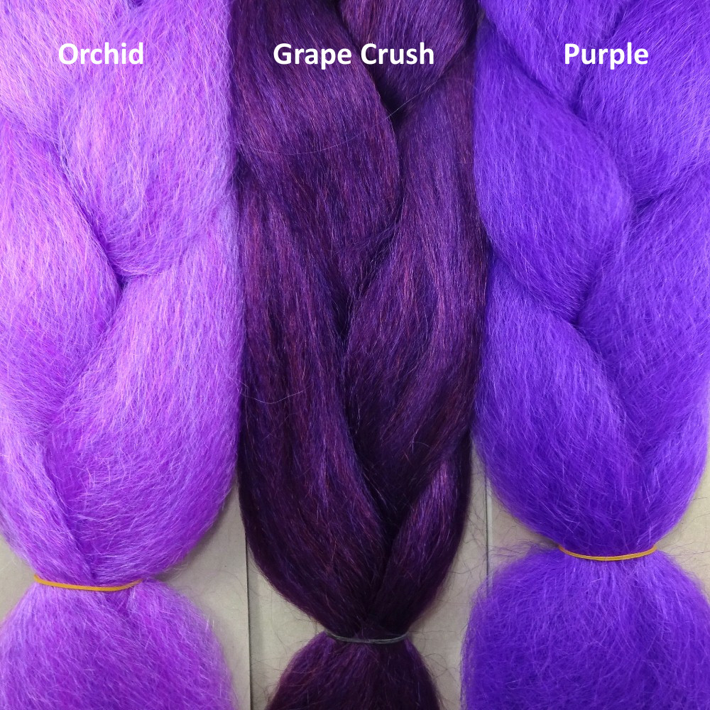 RastAfri Freed'm Silky Braid, Grape Crush at I Kick Shins