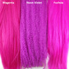 Color comparison from left to right: Magenta, Neon Violet, Fuchsia