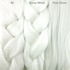 Color comparison from left to right: 60 Silver White, Snow White, Pale Silver