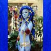 Ger Tysk as Shiva, rocking a wig made from tons of Cobalt Blue kk jumbo braid