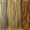 Color comparison from left to right: 6/27/613 Seashore, 27/613 Mixed Blond, 30/144 Honey Moon