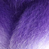 Close-up of the transition from purple to lavender for RastAfri Highlight Braid, Heather