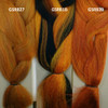 Color comparison from left to right: GSRB27 Pumpkin Mix, GSRB1B Dark Autumn Mix, and GSRB39 Autumn Mix