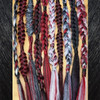 Braids made by Jo in 1 Black, Black Cherry, Dark Cherry Red, and Lilac Grey
