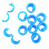 Clip-In Hair Beads, Bright Blue