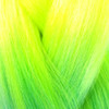 Close-up of the transition from yellow to blue for High Heat Festival Braid, Neon Rainbow