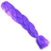 Full length view of IKS Glow Jumbo Braid, Lavish Purple
