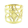 Close-up view of 15mm Filigree Hair Cuffs, Gold