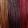 Color comparison from left to right: Hot Chocolate, Cherry Cola, 118 Blood Red