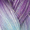 Close-up of the transition from purple to blue for High Heat Sparkle Braid, Moonbeam