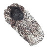 Extra Long Satin Braid Bonnets, Dark Auburn Leopard