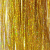 Color swatch for Holographic Straight Tinsel Hair, Gold