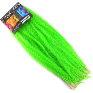 IKS 17" Crinkle Twist Braid, Lime Green