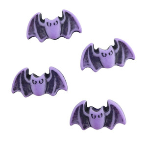 Bat Shaped Pony Beads, Vintage Purple