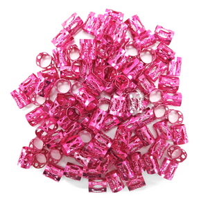 10mm Filigree Hair Cuff Value Pack, 100 Pieces, Magenta