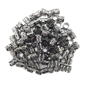 10mm Filigree Hair Cuff Value Pack, 100 Pieces, Gunmetal