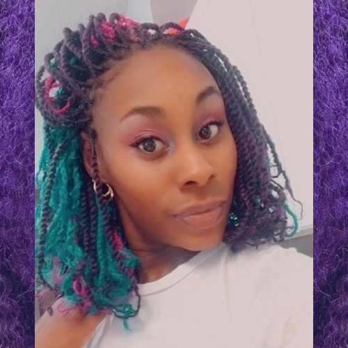 purple marley twists