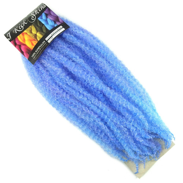 IKS 17" Crinkle Twist Braid, Blueberry Ice