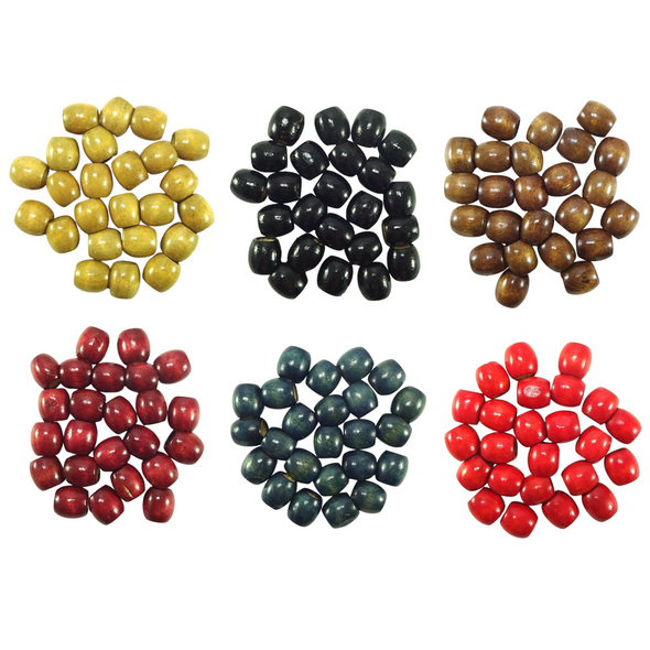 16mm Wooden Hair Beads