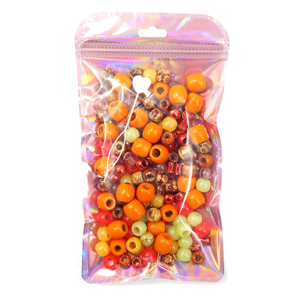 Packaging for Hair Bead and Cuff Variety Pack, Fire