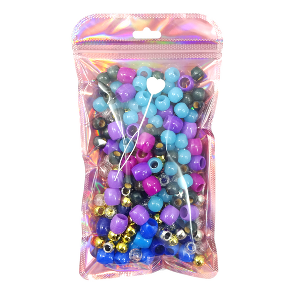 Packaging for Hair Bead and Cuff Variety Pack, Starlight