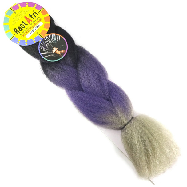 RastAfri Highlight Braid, Purple Smoke
