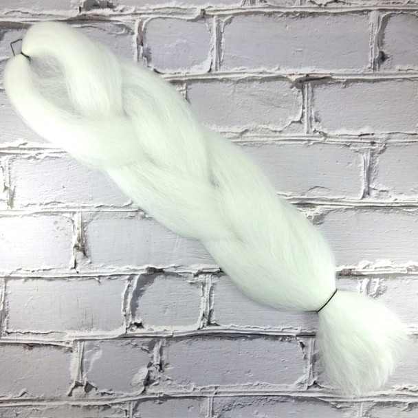 RastAfri Glow Braid in White Cotton Candy