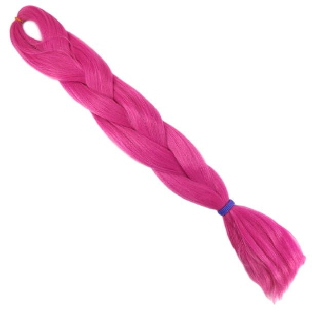 Full length view of High Heat Festival Braid, Pink Crush