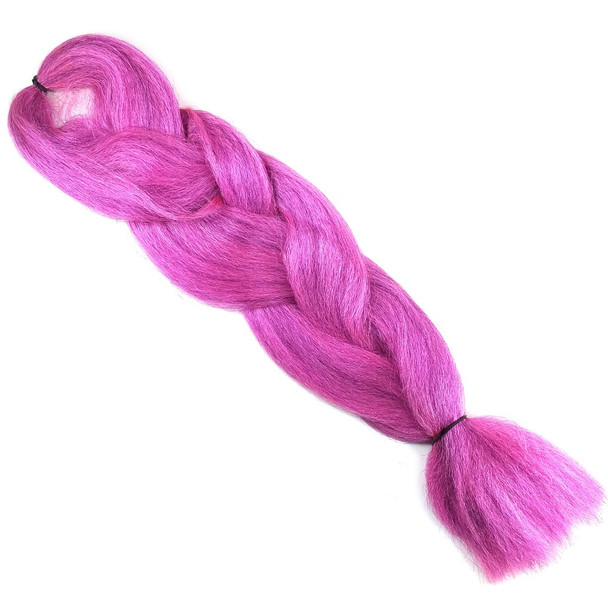 Full length view of RastAfri Freed'm Silky Braid, Pink Taffy