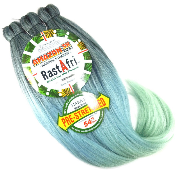 RastAfri Pre-Stretched Amazon 3X Braid, 3T/Blue Lagoon